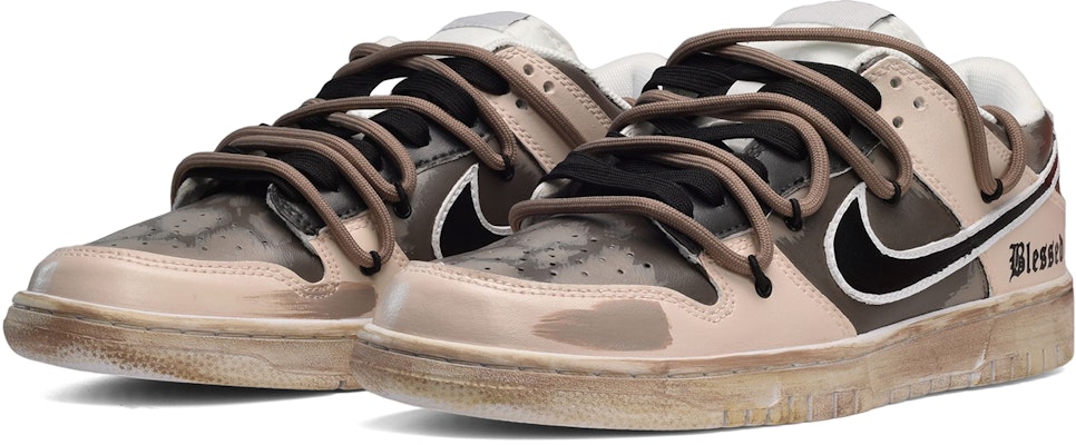 【客製化球鞋】Nike Dunk Low (GS) 解構風 荒漠舊土 哥特風 低幫 板鞋 棕灰 Lookbook 【客製化球鞋】Nike Dunk Low (GS) 解構風 荒漠舊土 哥特風 低幫 板鞋 棕灰