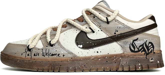 나이키 덩크 로우 '사막 고스 스플래터 잉크' (커스텀) DV0831-101(Team87-荒漠哥特男款灰棕) Buy 나이키 덩크 로우 '사막 고스 스플래터 잉크' (커스텀) DV0831-101(Team87-荒漠哥特男款灰棕)