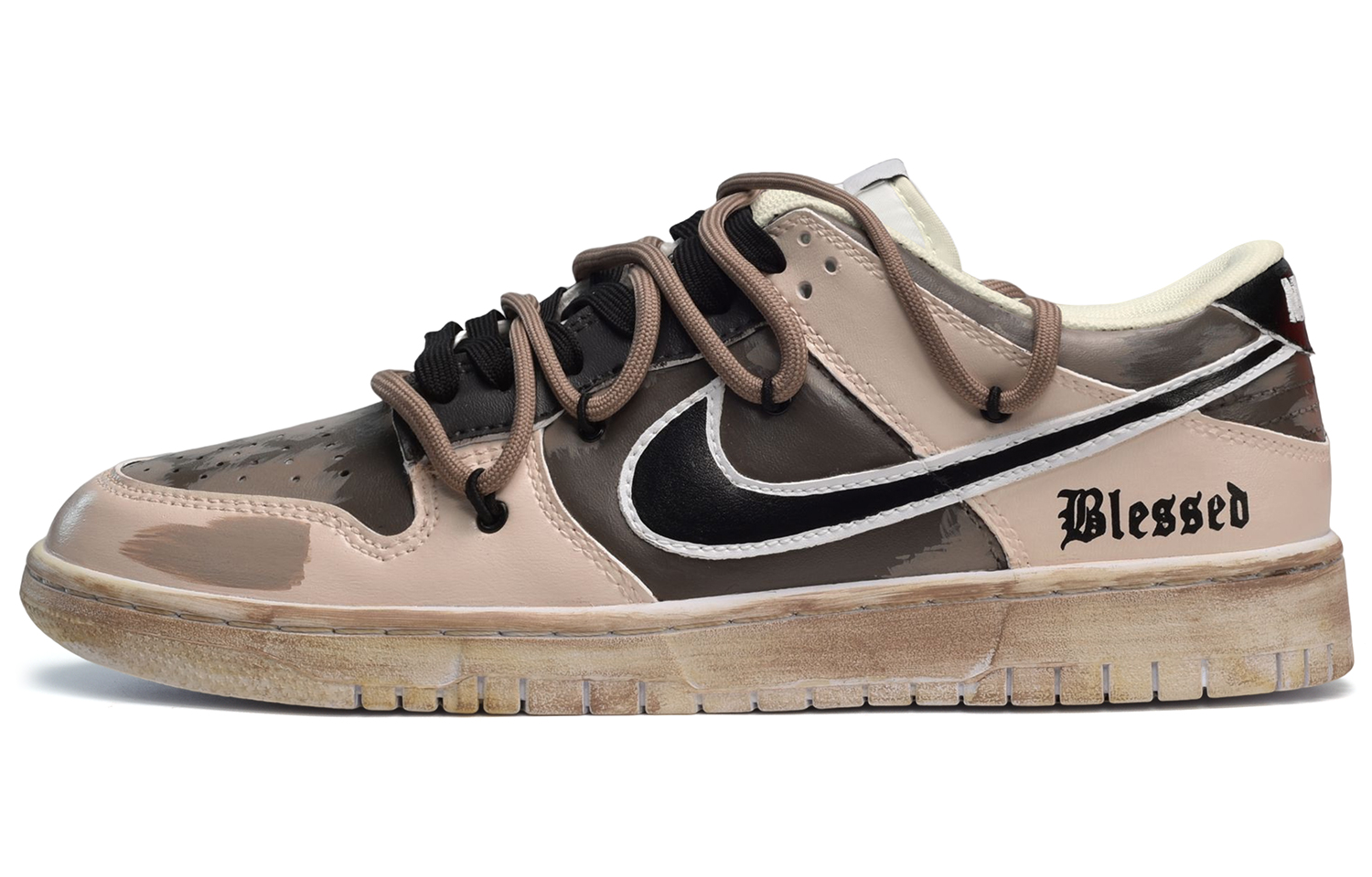 Buy [Sepatu Custom] Nike Dunk Low 'Desert Gothic' DJ6188-100(TeamE-男款荒漠旧土棕灰)