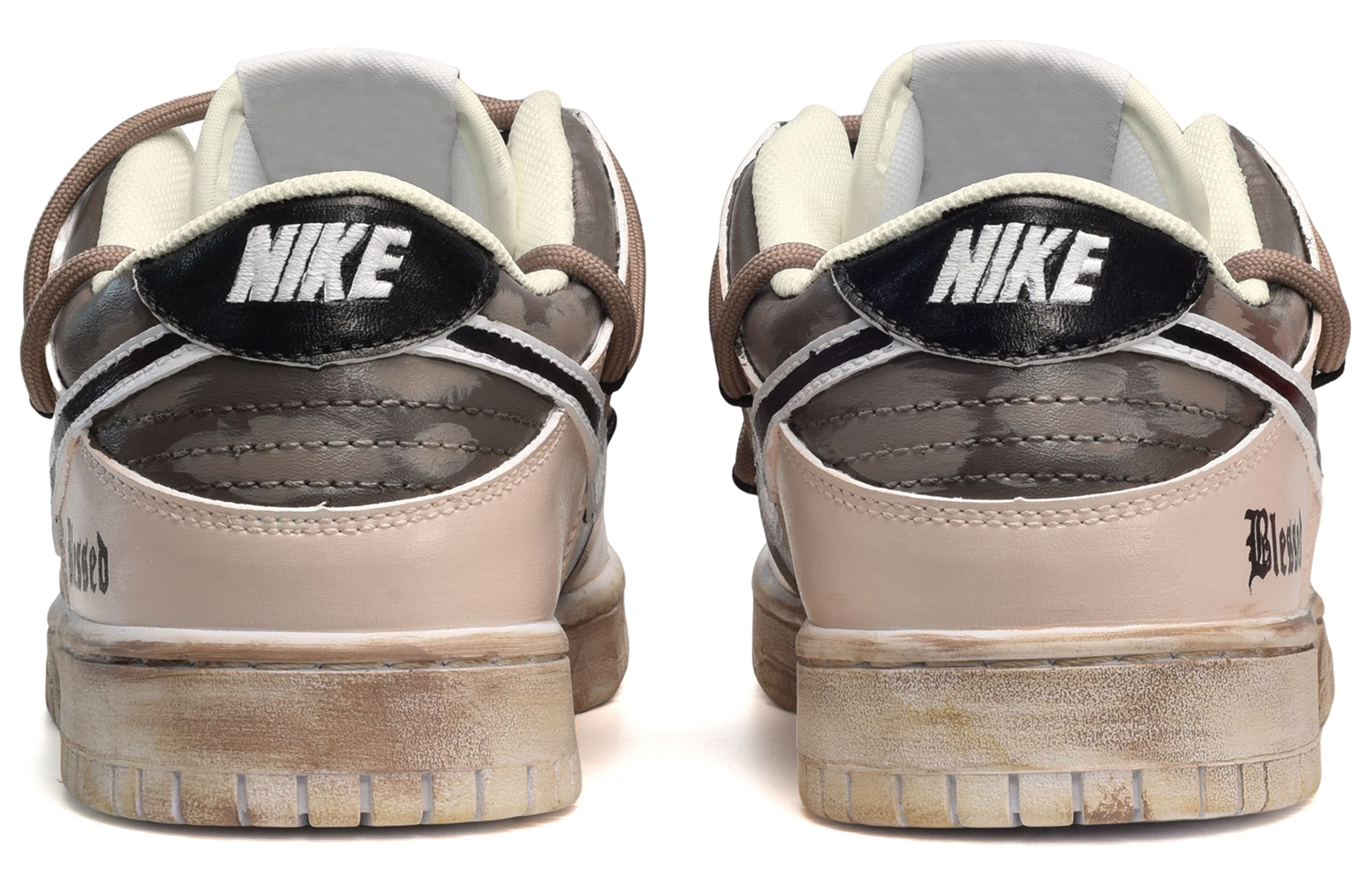 Shop [Sepatu Custom] Nike Dunk Low 'Desert Gothic' DJ6188-100(TeamE-男款荒漠旧土棕灰)