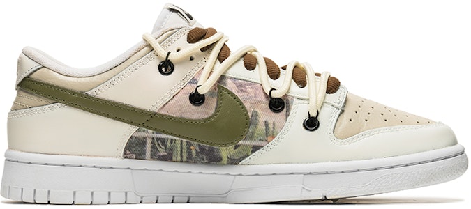 【客製化球鞋】Nike Dunk Low 野鶴製造 解構主題 沙漠之境 解構雙鞋帶 牛仔貼布 休閒 低幫 板鞋 男款 米褐 Order 【客製化球鞋】Nike Dunk Low 野鶴製造 解構主題 沙漠之境 解構雙鞋帶 牛仔貼布 休閒 低幫 板鞋 男款 米褐