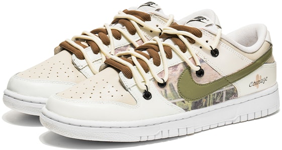 【客製化球鞋】Nike Dunk Low 野鶴製造 解構主題 沙漠之境 解構雙鞋帶 牛仔貼布 休閒 低幫 板鞋 男款 米褐 Lookbook 【客製化球鞋】Nike Dunk Low 野鶴製造 解構主題 沙漠之境 解構雙鞋帶 牛仔貼布 休閒 低幫 板鞋 男款 米褐