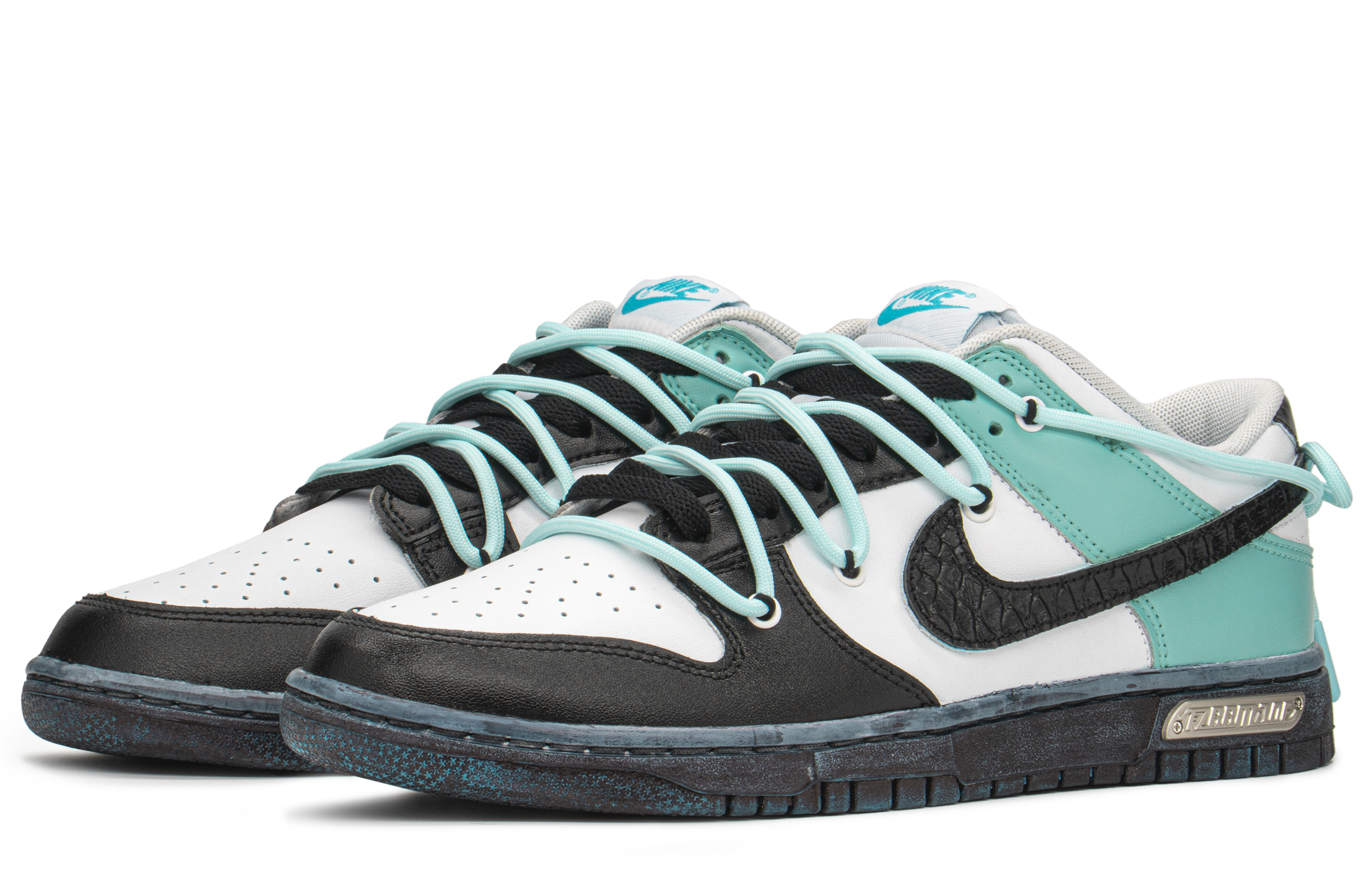 Lookbook 【客製球鞋】Nike Dunk Low FZBB 禮盒 鑽石 高街 低筒 滑板鞋 男款 黑藍白