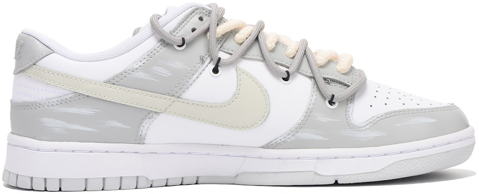 【定製球鞋】Nike Dunk Low 做舊 字母 vibe風 解構 高街 舒適 潮流 低幫 板鞋 男款 白灰色 Lookbook 【定製球鞋】Nike Dunk Low 做舊 字母 vibe風 解構 高街 舒適 潮流 低幫 板鞋 男款 白灰色