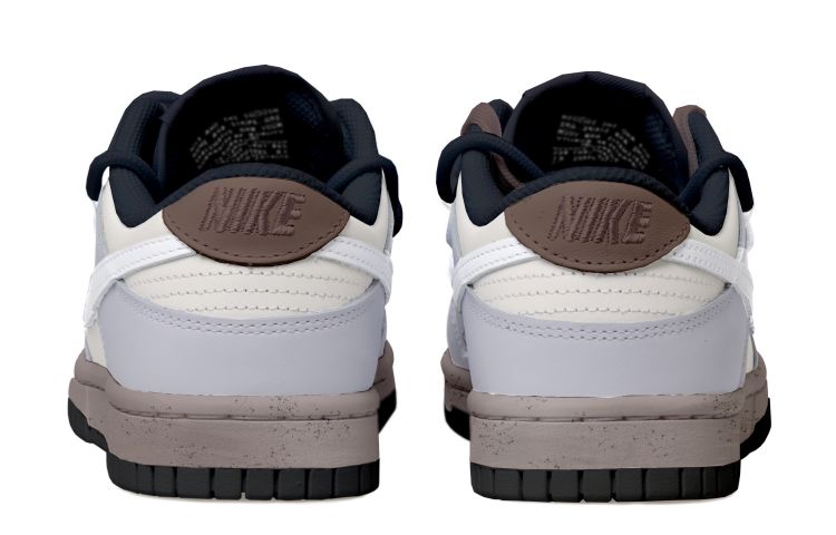 Shop [Kasut Custom] Nike Dunk Low 'Caramel Kelabu Gaya Distressed' DD1391-100(Team拾玖-焦糖奶灰男S-BOX)