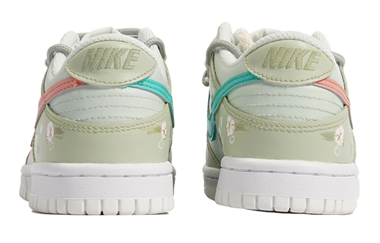 Shop [Kasut Custom] Nike Dunk Low 'Distressed Cotton Matcha Hijau' DH9765-100(TeamP-棉花做旧S-BOX)