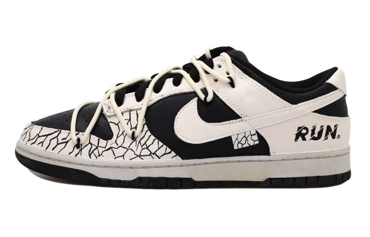 Buy [Kasut Custom] Nike Dunk Low 'Bercela Mengurai Patch - Lari' DD1391-100(Team拾玖-爆裂纹男S-BOX）