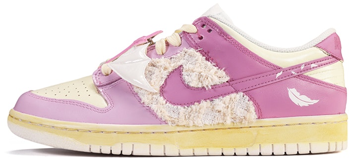 custom-shoes-nike-dunk-low-distressed-feather-cross-purple-beige
