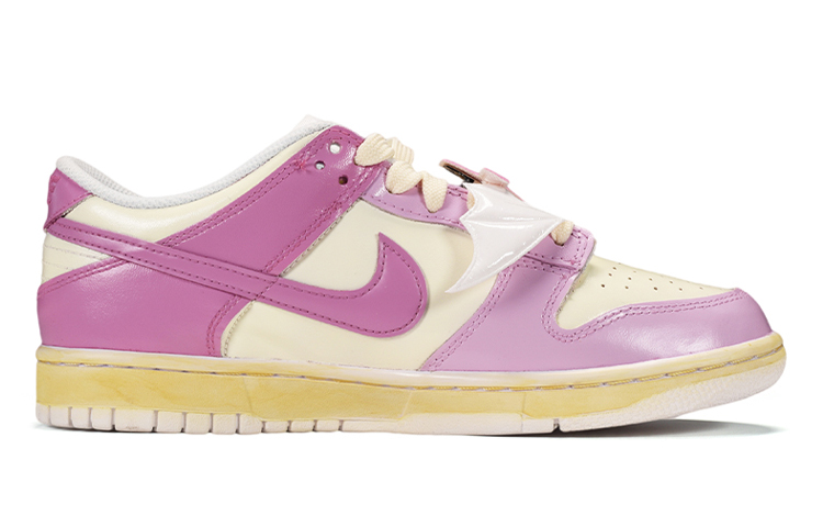 Order 나이키 덩크 로우 '퍼플베이지 깃털 크로스' (커스텀) DH9765-100(TeamE-女款羽毛十字架紫色)