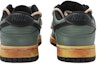 Details for 【訂製球鞋】Nike Dunk Low 解構風 復古 做舊 Vibe風 墨綠 漸變 骷髏 低幫 板鞋 男款 綠黑
