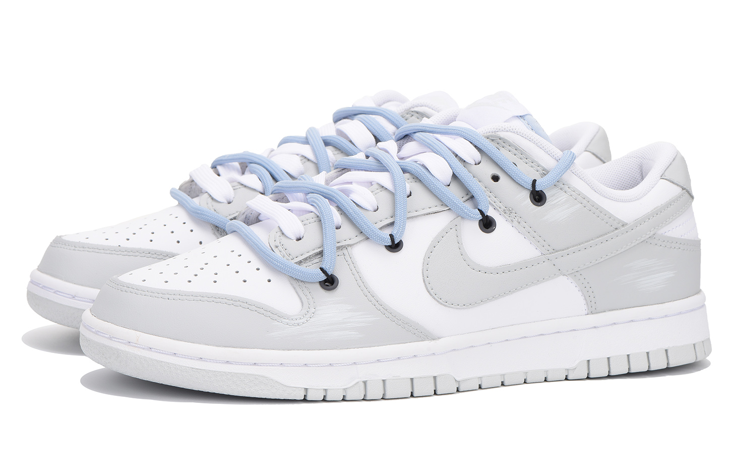 [Custom Shoes] Nike Dunk Low 'Distressed Grey-Blue' 圖 3
