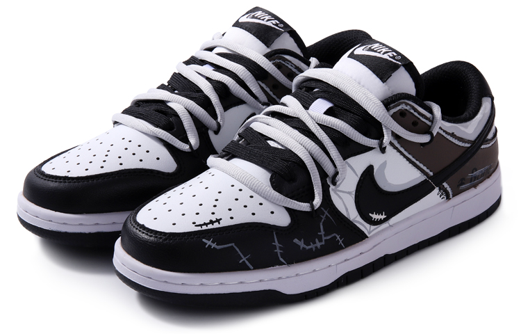 Lookbook 【訂製球鞋】 Nike Dunk Low 破壞摩卡 復古做舊 簡約百搭 輕便 低筒 滑板鞋 男款 黑棕