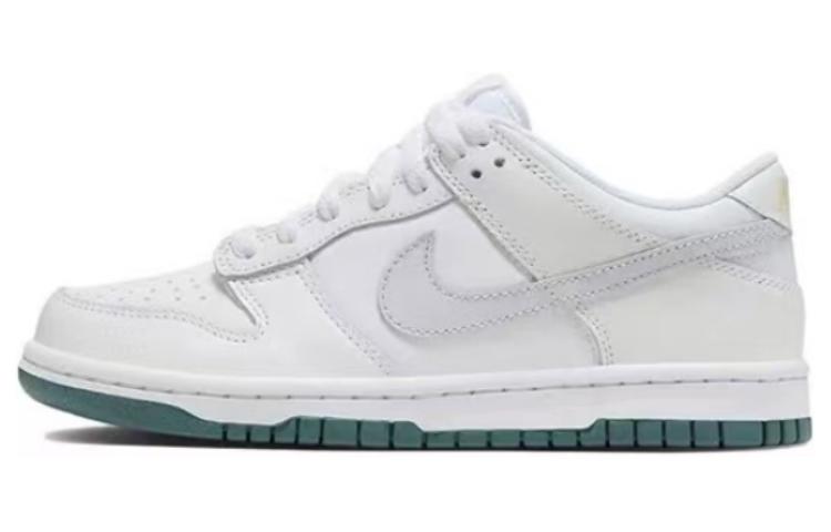 Sizing [Kasut Custom] Nike Dunk Low 'Distressed Shadow Patchwork Deconstructed Putih-Hijau' FD9911-101(Team拾玖-风绿贴布女S-BOX)