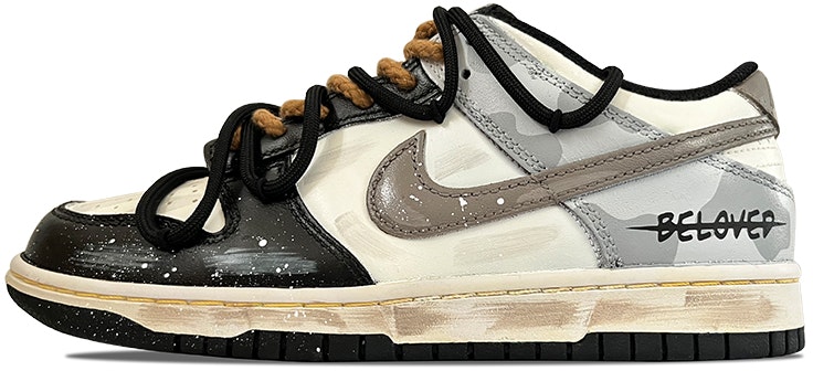 custom-shoes-nike-dunk-low-distressed-streetwear-aesthetic-light-gray