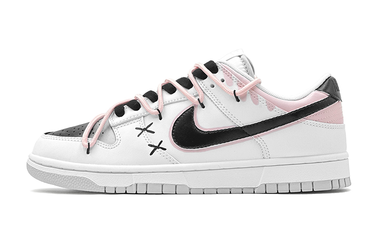 Buy 【定製球鞋】Nike Dunk Low 多巴胺搭配 黑粉雙勾 特別鞋盒 防滑耐磨 低筒 滑板鞋 男款 黑粉