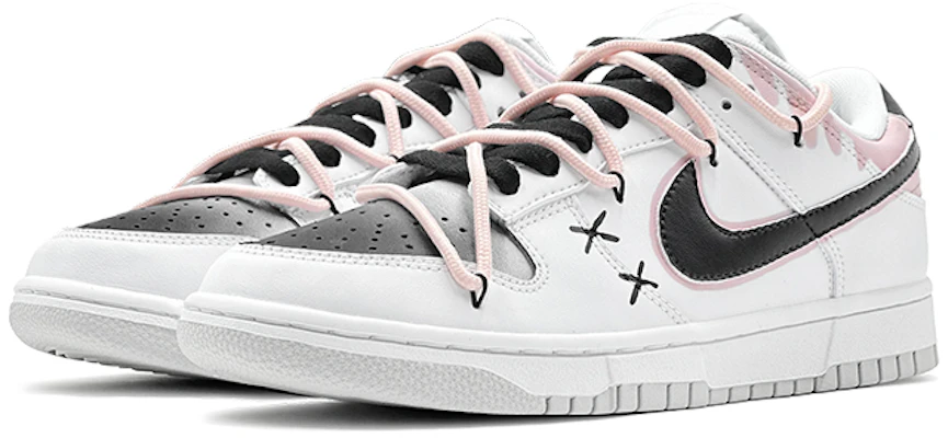【定製球鞋】Nike Dunk Low 多巴胺搭配 黑粉雙勾 特別鞋盒 防滑耐磨 低筒 滑板鞋 男款 黑粉 Lookbook 【定製球鞋】Nike Dunk Low 多巴胺搭配 黑粉雙勾 特別鞋盒 防滑耐磨 低筒 滑板鞋 男款 黑粉