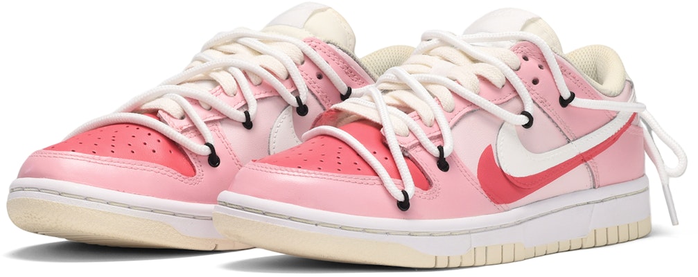 【自訂球鞋】Nike Dunk Low 多巴胺 雙鉤 櫻花戀 低筒 板鞋 男款 粉白 Lookbook 【自訂球鞋】Nike Dunk Low 多巴胺 雙鉤 櫻花戀 低筒 板鞋 男款 粉白