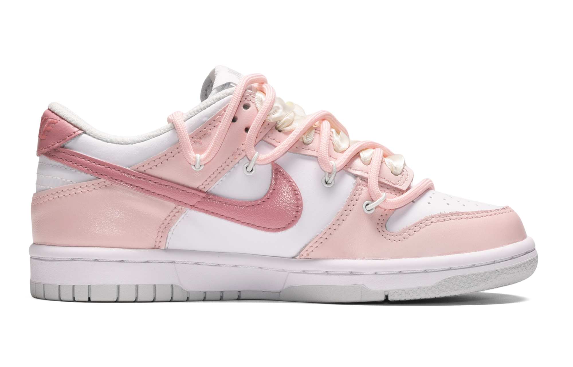 Order 【定制球鞋】 Nike Dunk Low 多巴胺 芝芝桃桃 安慰兔舒適 百搭 低幫 板鞋 GS 粉白