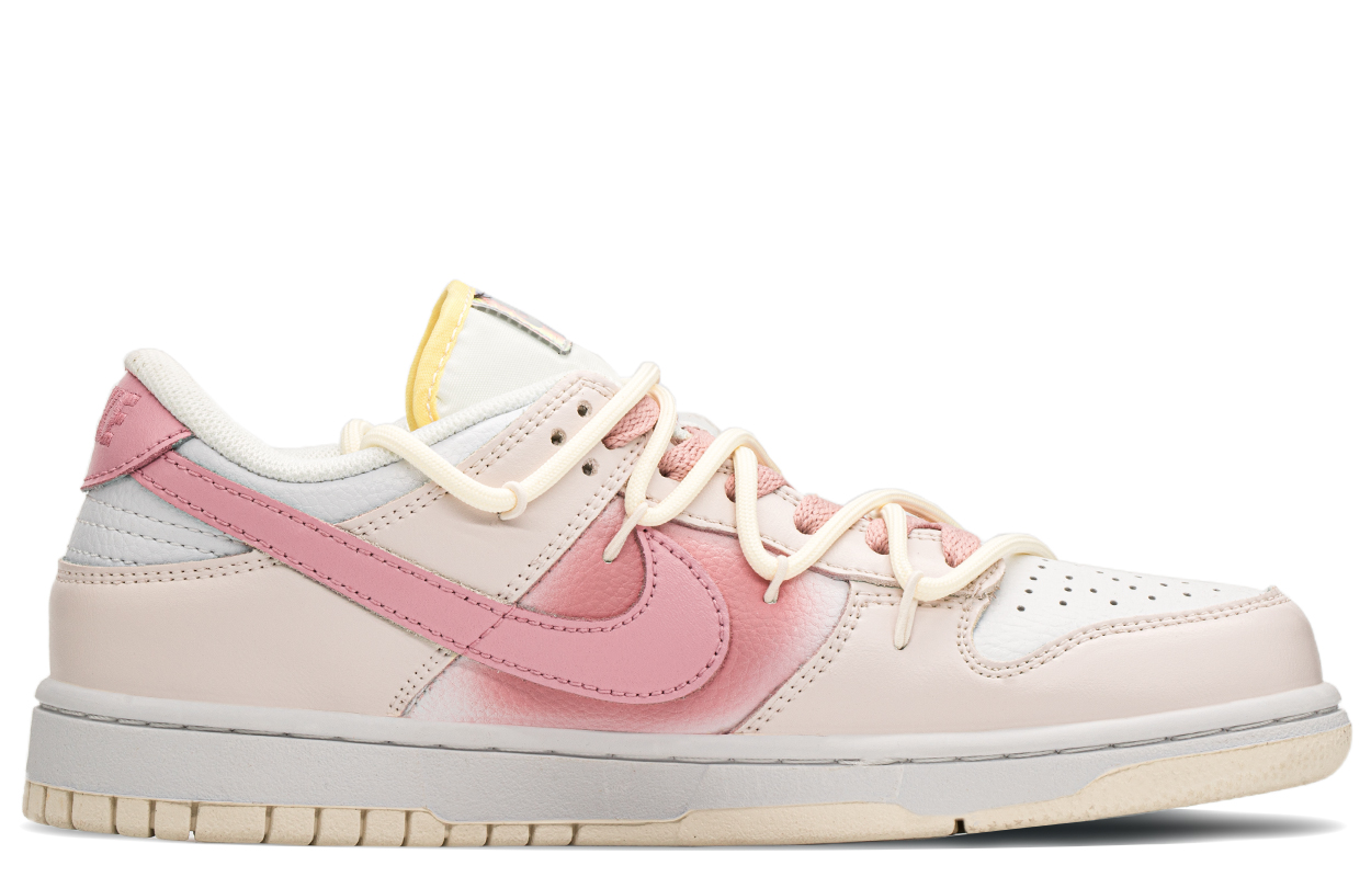 Lookbook [Zapatillas Personalizadas] Nike Dunk Low 'Corazón Rosa Dopamina' FJ7707-131(TeamA-多巴胺奶白)
