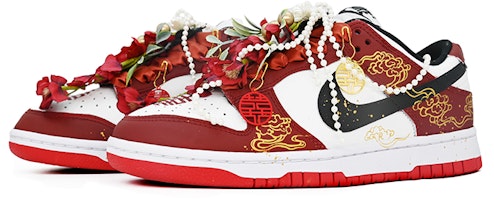 나이키 덩크 로우 '囍 구름 - 레드 골드' (커스텀) FD9762-061(Team73-天赐良缘) Lookbook 나이키 덩크 로우 '囍 구름 - 레드 골드' (커스텀) FD9762-061(Team73-天赐良缘)