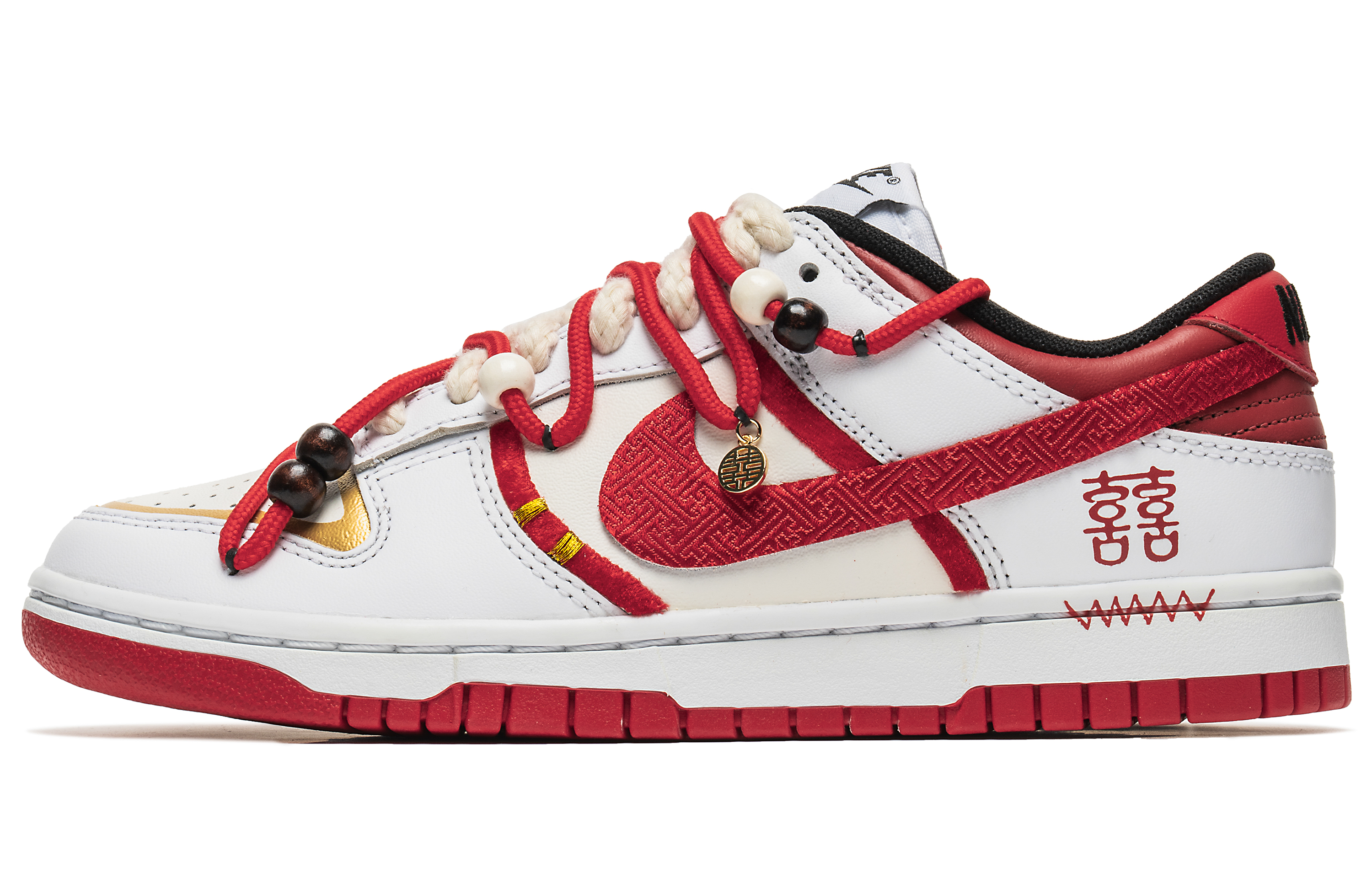 Buy 나이키 덩크 로우 '囍 백홍 실크' (Nike Dunk Low '囍 백홍 실크') FD9762-061(Team22-喜结连理dunk)