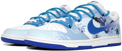 カスタム ナイキ ダンク ロー "ドラゴンブルー/ホワイト" DV0831-104(Team113-水涌龙腾) Shop カスタム ナイキ ダンク ロー "ドラゴンブルー/ホワイト" DV0831-104(Team113-水涌龙腾)