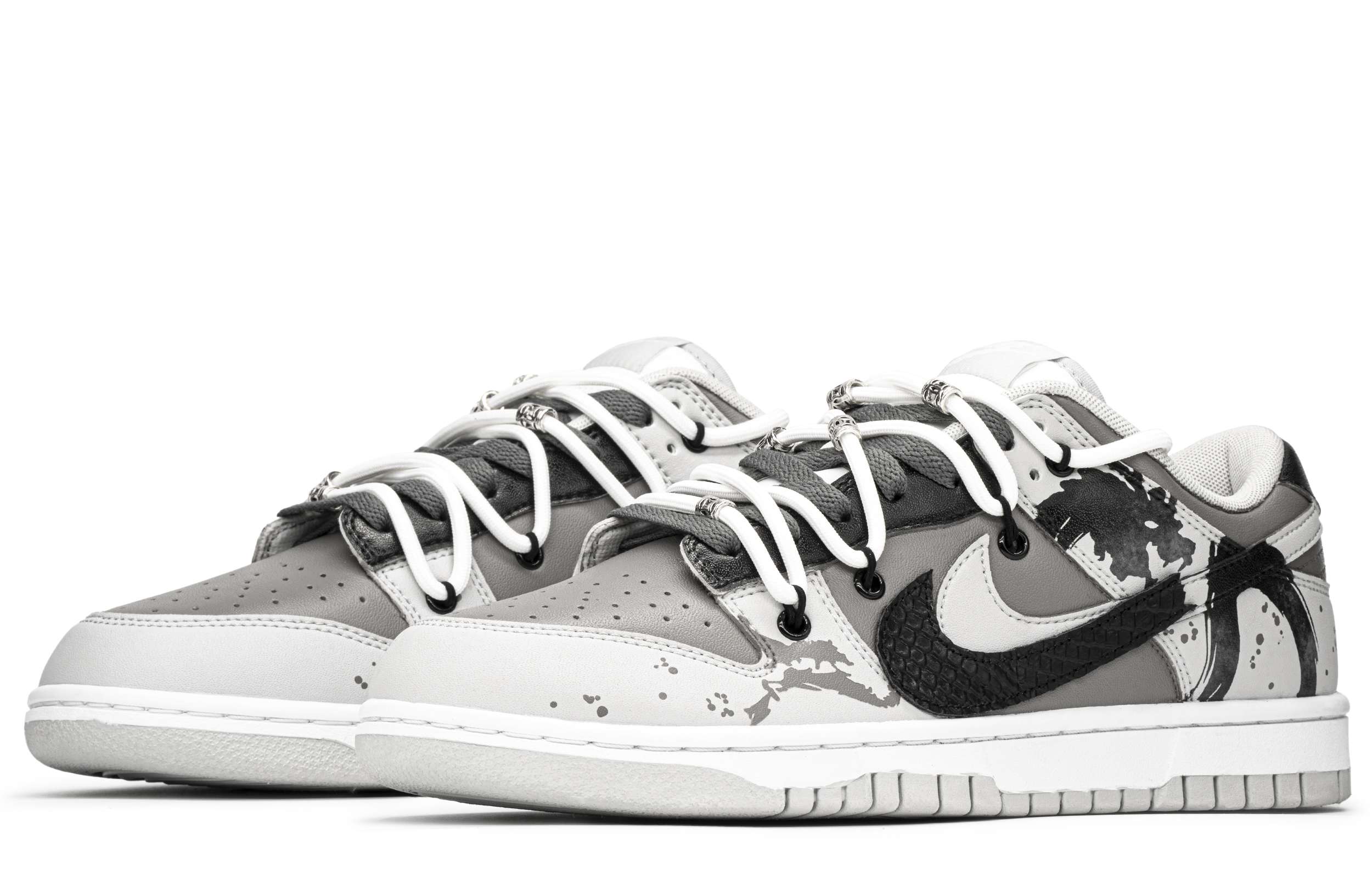 Shop [Kasut Edisi Khas] Nike Dunk Low 'Dakwat Naga' DD1391-103(TeamA-墨龙)