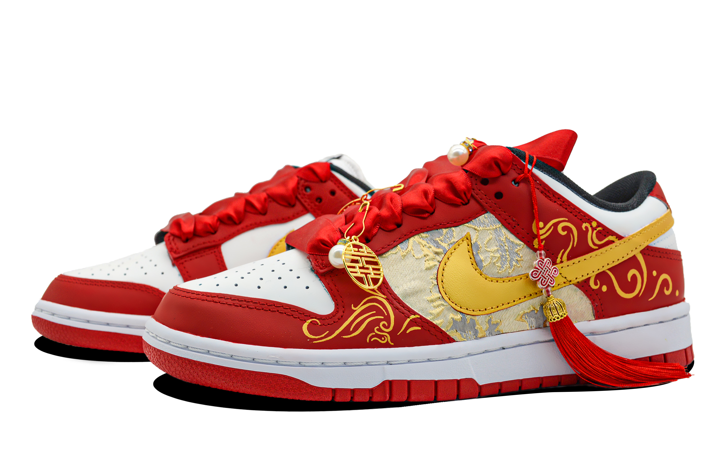 Purchase [Zapatillas Personalizadas] Nike Dunk Low 'Boda Dragón y Fénix' FD9762-061(Team28-男女款白头偕老手提袋版)