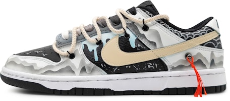 【訂製球鞋】 Nike Dunk Low 龍遊萬川 栩栩江山 鱗片 國風國潮 尾繩可拆卸 低筒 板鞋 GS 黃黑 Buy 【訂製球鞋】 Nike Dunk Low 龍遊萬川 栩栩江山 鱗片 國風國潮 尾繩可拆卸 低筒 板鞋 GS 黃黑