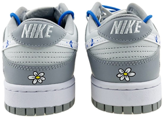 【訂製球鞋】Nike Dunk Low 蜻蜓之吻 情侶 低幫 板鞋 男款 白藍灰 Purchase 【訂製球鞋】Nike Dunk Low 蜻蜓之吻 情侶 低幫 板鞋 男款 白藍灰