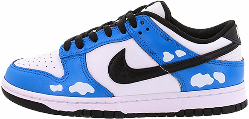 【定製球鞋】 Nike Dunk Low 夢幻之藍 耐磨 低幫 板鞋 男女同款 白藍 Buy 【定製球鞋】 Nike Dunk Low 夢幻之藍 耐磨 低幫 板鞋 男女同款 白藍