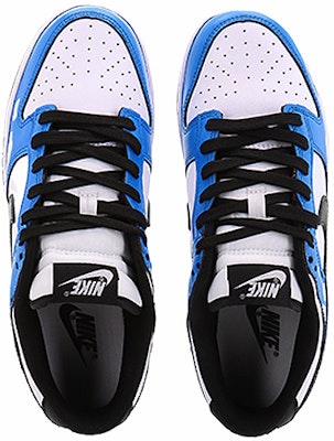 【定製球鞋】 Nike Dunk Low 夢幻之藍 耐磨 低幫 板鞋 男女同款 白藍 Shop 【定製球鞋】 Nike Dunk Low 夢幻之藍 耐磨 低幫 板鞋 男女同款 白藍