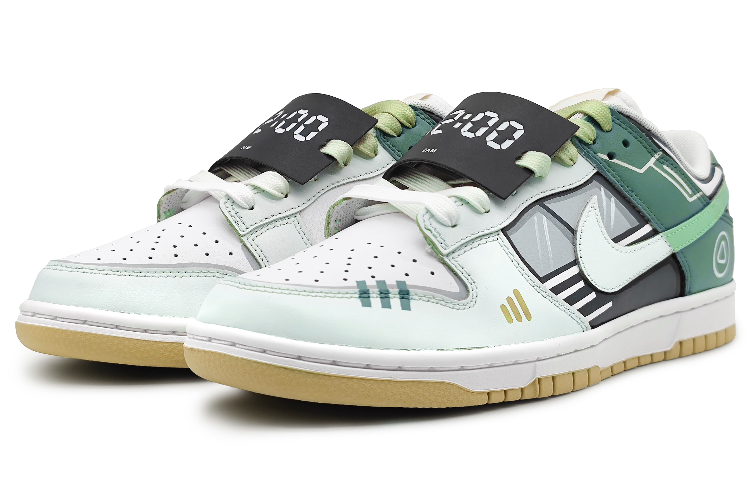 Lookbook 나이키 덩크 로우 "꿈꾸는 레트로 방정식" (Nike Dunk Low "꿈꾸는 레트로 방정식") DV0833-100(Team16-追梦不休蓝绿)