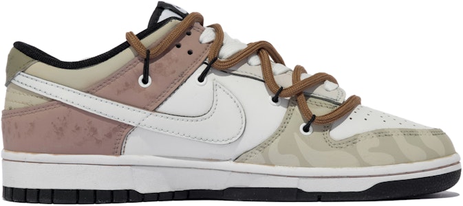 【定制球鞋】 Nike Dunk Low 夢境收藏 愛心 像素 簡約 低幫 板鞋 男款 粉棕黃 Order 【定制球鞋】 Nike Dunk Low 夢境收藏 愛心 像素 簡約 低幫 板鞋 男款 粉棕黃