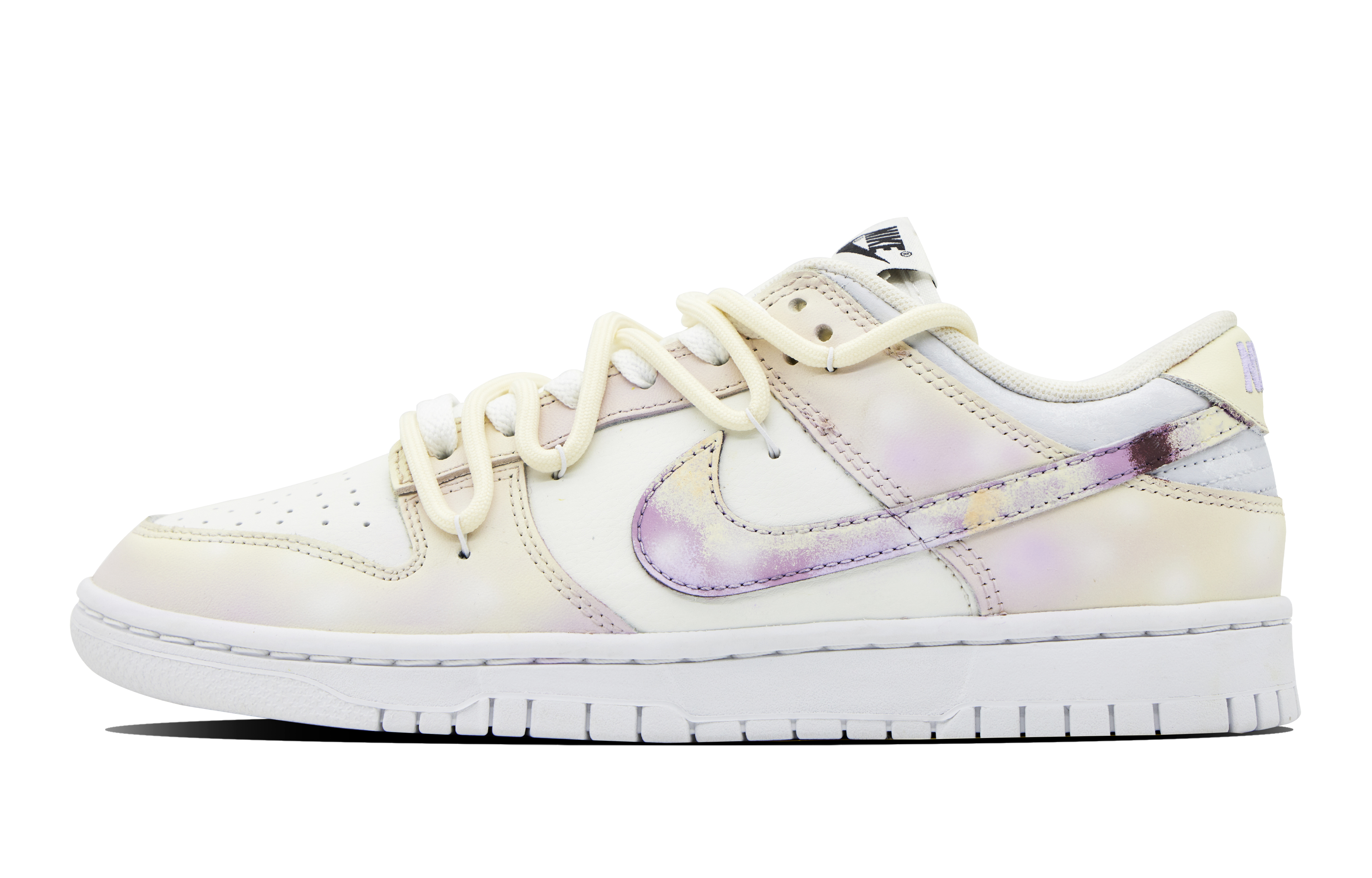 Buy [Zapatillas Personalizadas] Nike Dunk Low 'Sueño Día Noche Amarillo Violeta' DJ6188-101(Team51-男款昼夜)