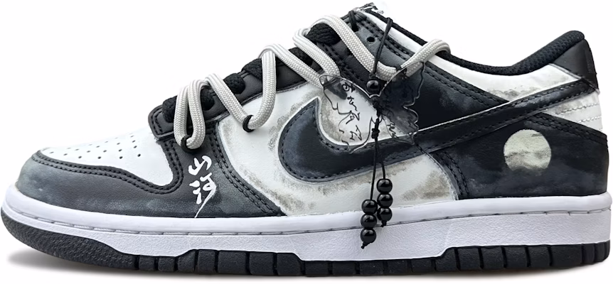 【訂製球鞋】Nike Dunk 如夢山河 復古潮流 中式寫意 解構小眾 舒適百搭 低筒 球鞋 男款 黑白 Order 【訂製球鞋】Nike Dunk 如夢山河 復古潮流 中式寫意 解構小眾 舒適百搭 低筒 球鞋 男款 黑白