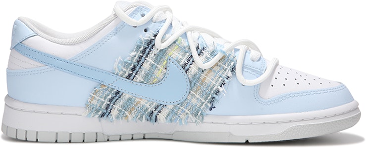 【訂製籃球鞋】Nike Dunk Low 火心夢幻淡藍 愛心小香風 解構式綁帶 復古 低筒 板鞋 男款 白藍色 Order 【訂製籃球鞋】Nike Dunk Low 火心夢幻淡藍 愛心小香風 解構式綁帶 復古 低筒 板鞋 男款 白藍色