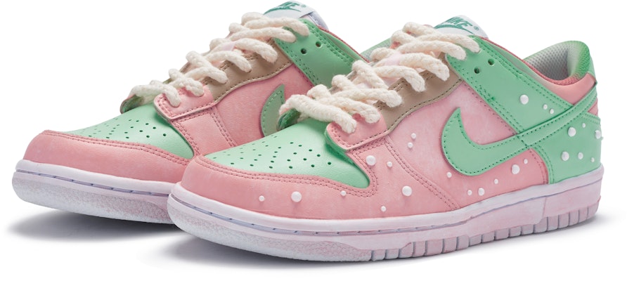 나이키 덩크 로우 '드리미 펄' (커스텀) FD1232-002(TeamR-女款梦幻珍珠S-BOX) Details for 나이키 덩크 로우 '드리미 펄' (커스텀) FD1232-002(TeamR-女款梦幻珍珠S-BOX)