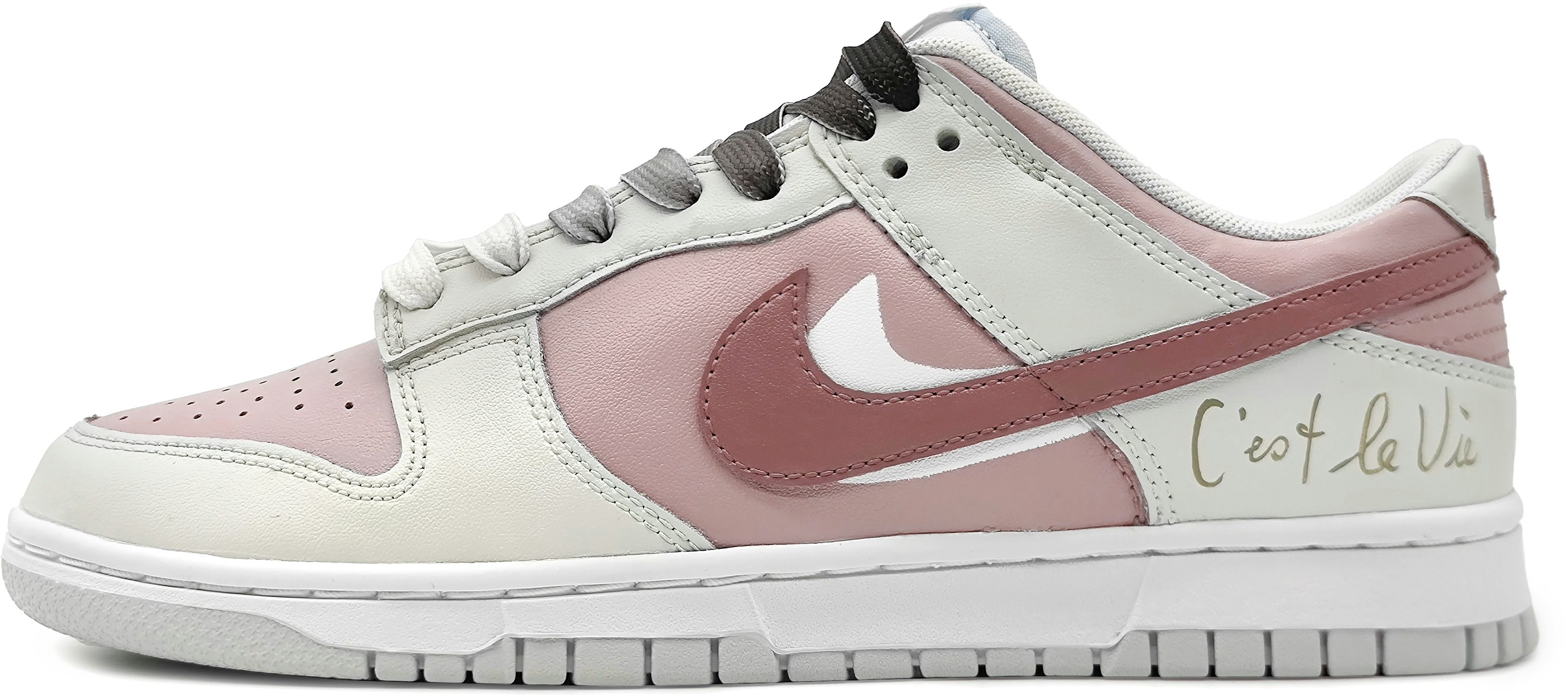 custom-shoes-nike-dunk-low-dreamy-vanilla-peach-blossom