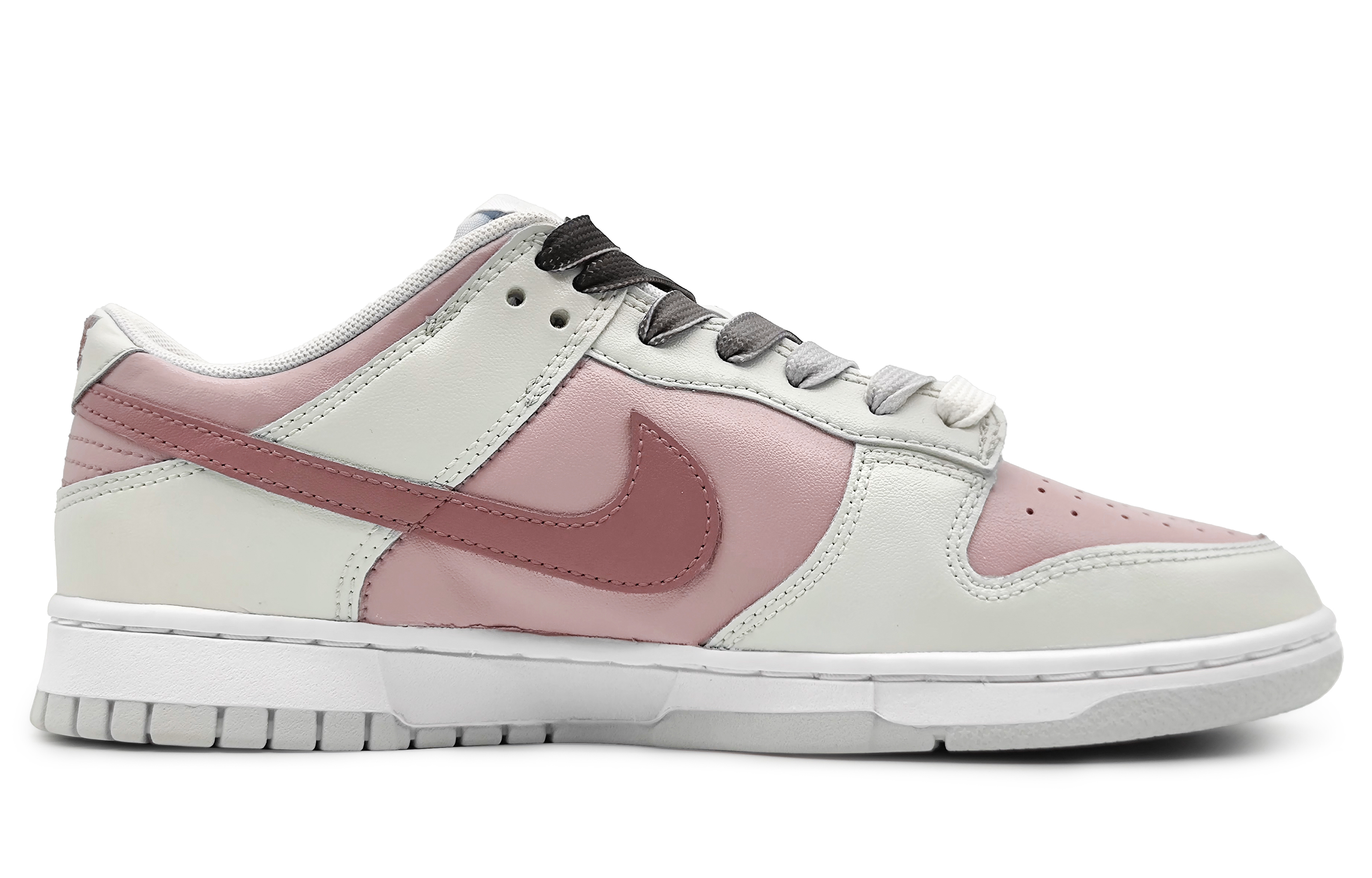 Order 【定製球鞋】Nike Dunk Low 朦朧香草 桃之夭夭 簡約小清新 雙勾 低筒 滑板鞋 男款 粉灰