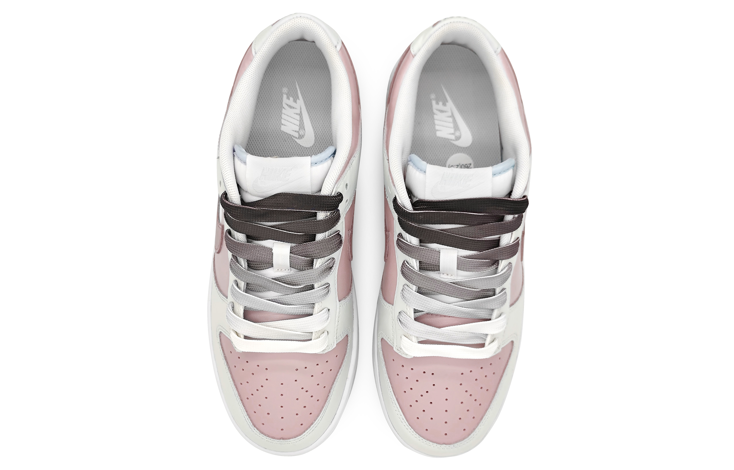 Shop 【定製球鞋】Nike Dunk Low 朦朧香草 桃之夭夭 簡約小清新 雙勾 低筒 滑板鞋 男款 粉灰