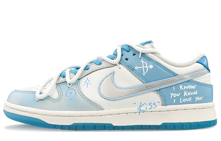 Buy [Kasut Custom] Nike Dunk Low 'Budaya Skateboard Dual Arah' FN3433-141(Team40-双向奔赴白蓝S-BOX)