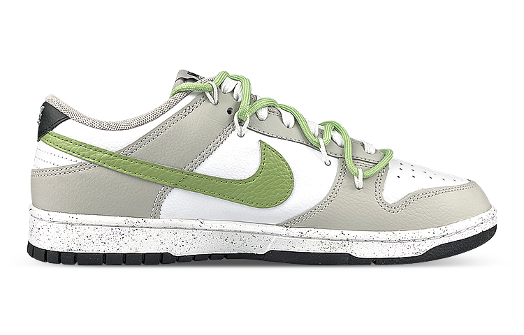 Order [Sepatu Kustom] Nike Dunk Low 'Dual Swoosh Splatter Gaya Cina Teratai Hitam Putih Abu' FD0661-100(Team47-男双勾莲花解构)