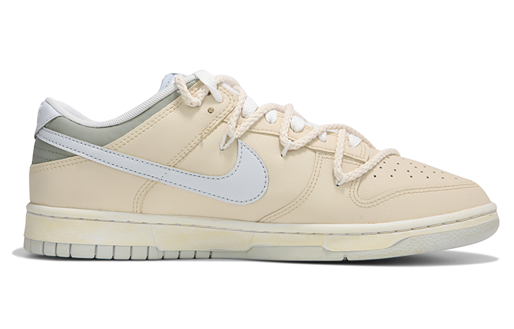 Order 【定制球鞋】 Nike Dunk Low NO.205 沙丘圖騰 枯枝 復古做舊 解構綁帶 低幫 板鞋 男款 沙漠黃