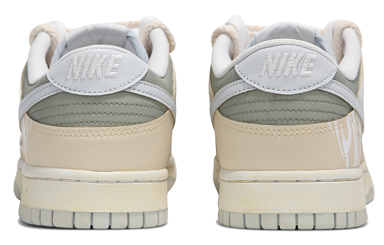 Shop 【定制球鞋】 Nike Dunk Low NO.205 沙丘圖騰 枯枝 復古做舊 解構綁帶 低幫 板鞋 男款 沙漠黃