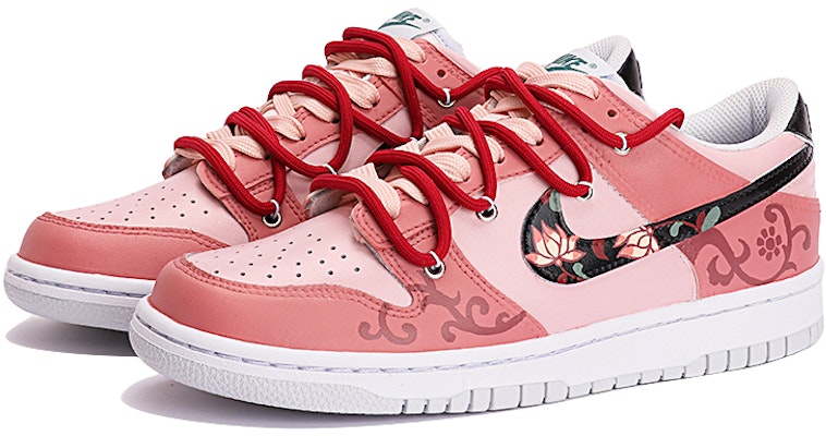 나이키 덩크 로우 '둔황 블룸' (커스텀) FD1232-002(TeamThree-女款敦煌花开粉红) Lookbook 나이키 덩크 로우 '둔황 블룸' (커스텀) FD1232-002(TeamThree-女款敦煌花开粉红)