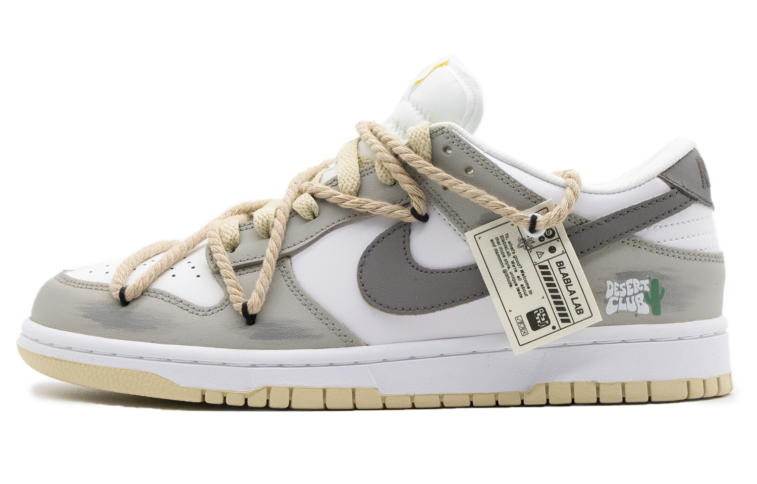 Buy 【訂製球鞋】 Nike Dunk Low 黃昏 戶外 穿搭 高街風 骯髒鞋 摩卡 解構 復古做舊 低筒 板鞋 男款 黑白棕