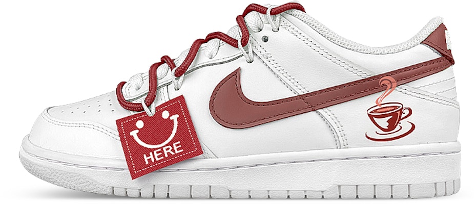 Nike Dunk Lowカスタム Earl Grey 白×赤 DV0831-101(Team47-男红茶解) Buy Nike Dunk Lowカスタム Earl Grey 白×赤 DV0831-101(Team47-男红茶解)