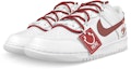 Lookbook Nike Dunk Lowカスタム Earl Grey 白×赤 DV0831-101(Team47-男红茶解)