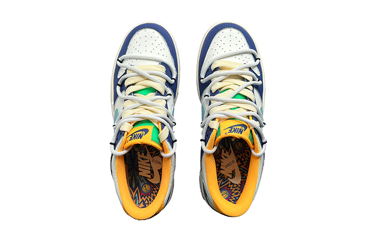 Shop [Sepatu Kustom] Nike Dunk Low 'Ekuador Biru Putih' DV1693-401(TeamK-厄瓜多尔)
